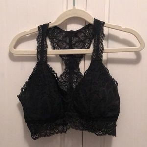 Black lace bralette - size xsmall - lightly padded- Target/auden